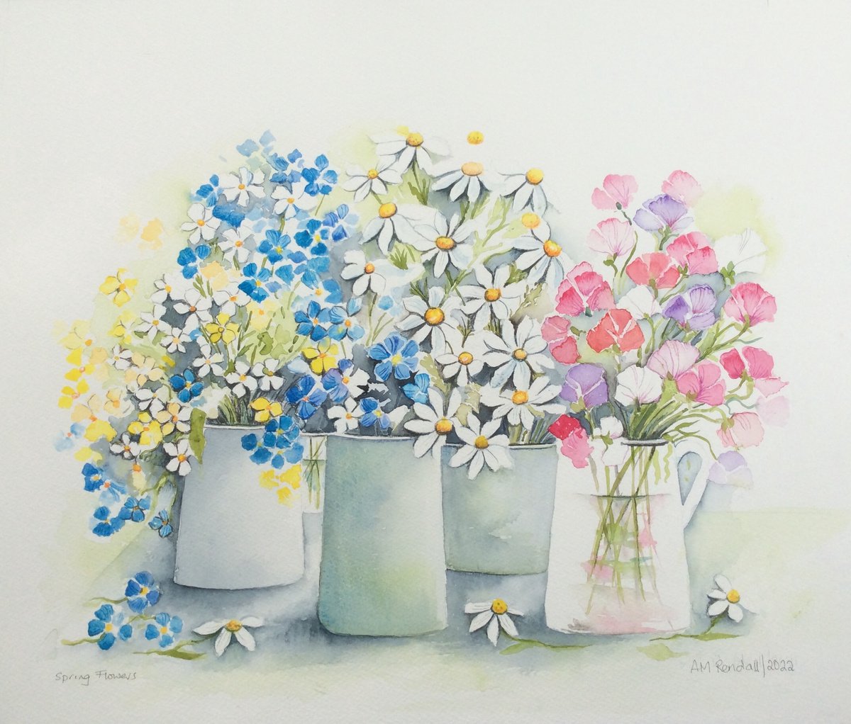 Spring Flowers by Angela Rendall