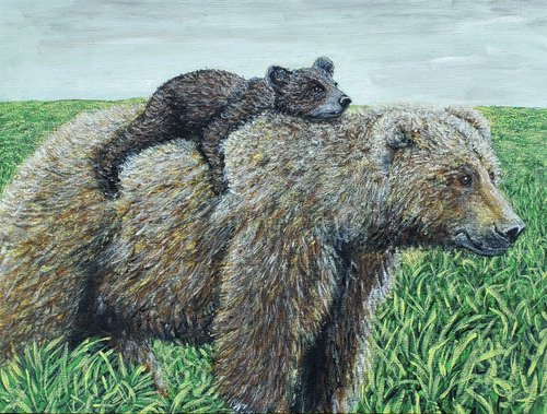 Bears In a Meadow by Robbie Potter