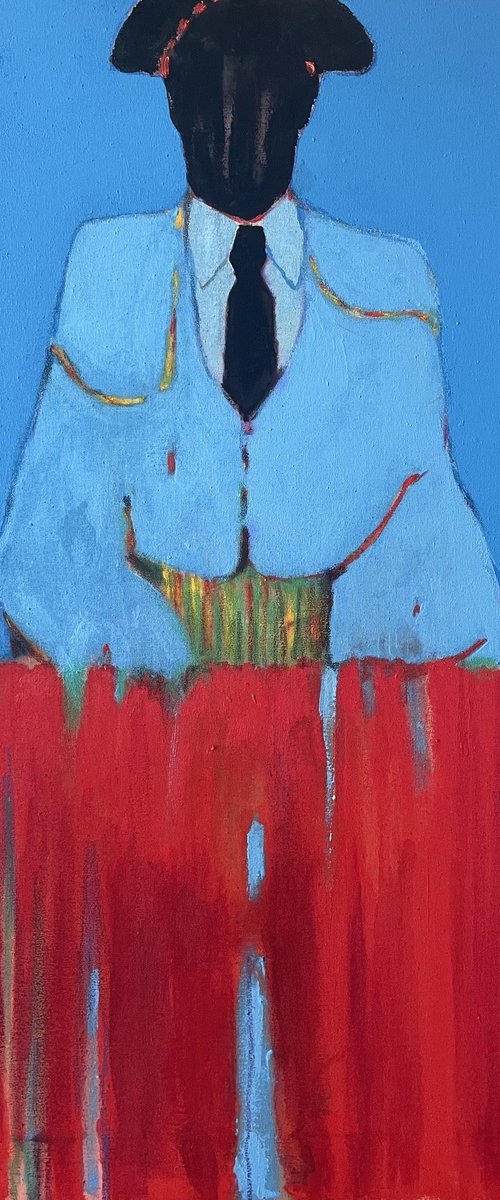 Abstract Torero Figure by Gela MIKAVA