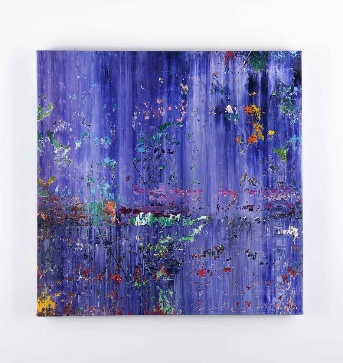 Organic Abstract Oil Painting By Vadim Shamanov, 21 X 21", Dutch Fields V, Original Artwork