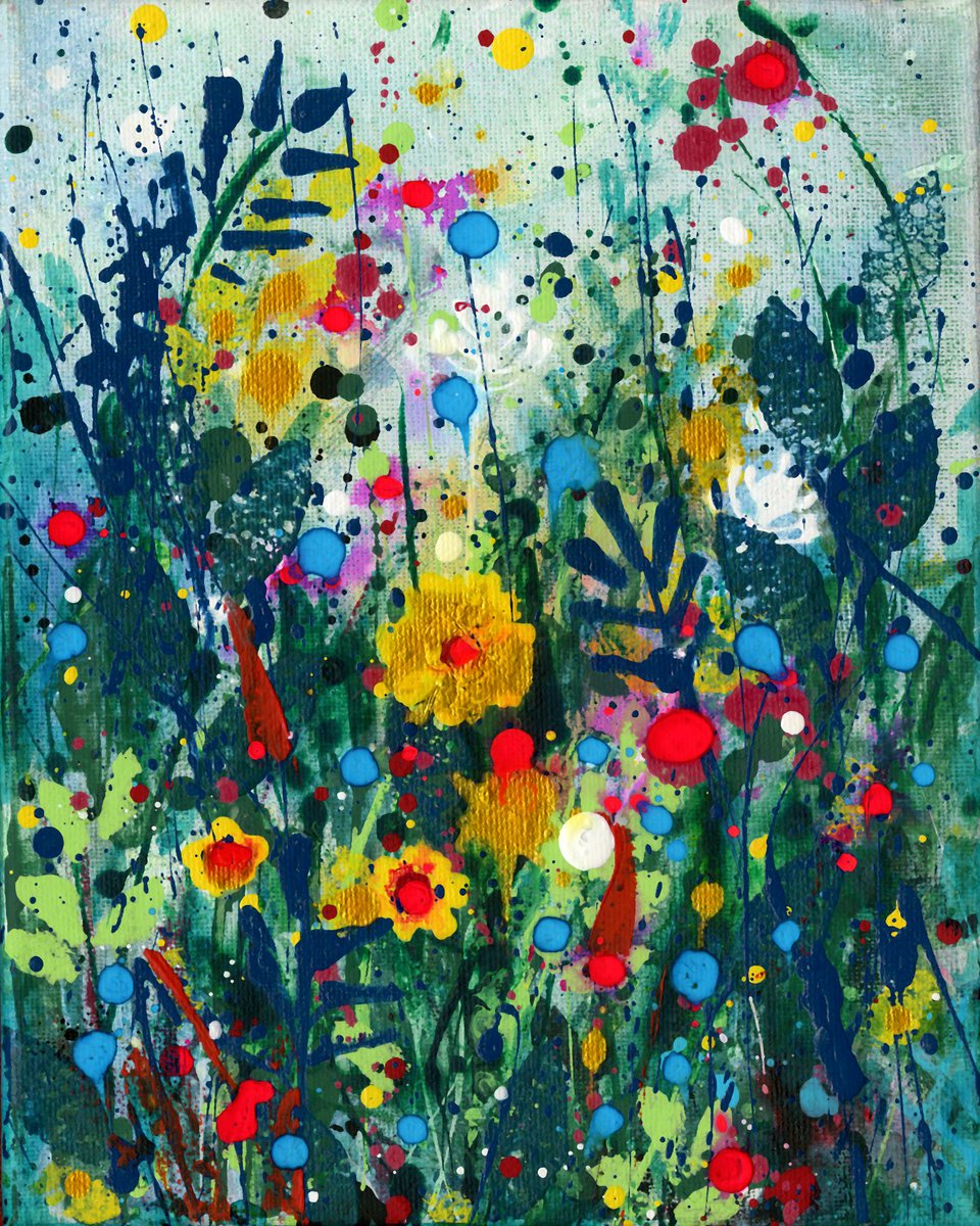 Song Of The Meadow 6  - Meadow Flower Painting  by Kathy Morton Stanion by Kathy Morton Stanion