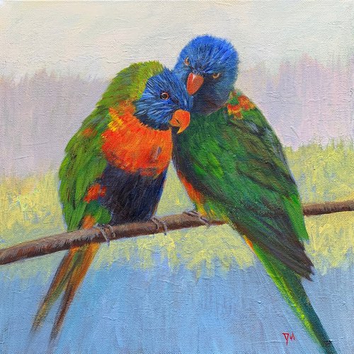 Love birds by Shelly Du