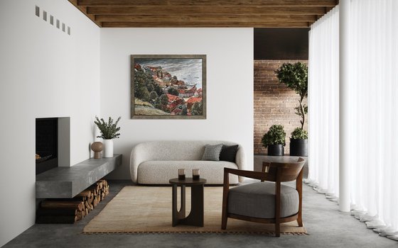 Flying over old Halden