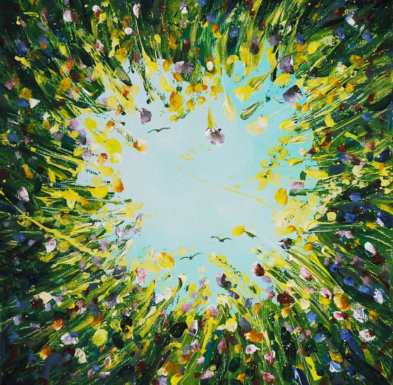 Drifting on the wind *small painting*
