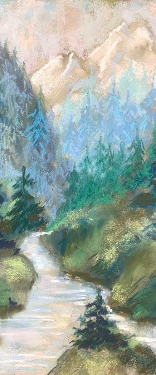 Where the Mountains Glow by Alexandra Jagoda (Ovcharenko)