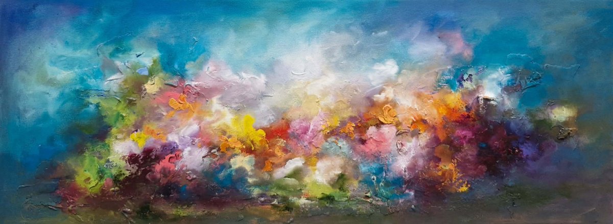 Between Tides And Sky By Anna Schofield, 31 X 12, Artwork For Sale On Artfinder