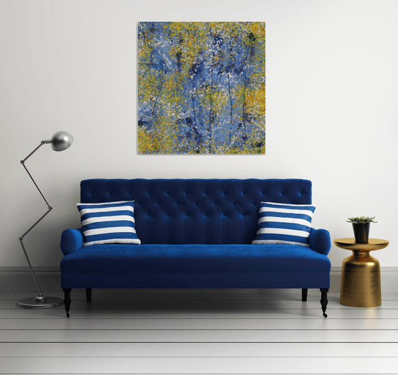 BLUE DAY 110x106cm