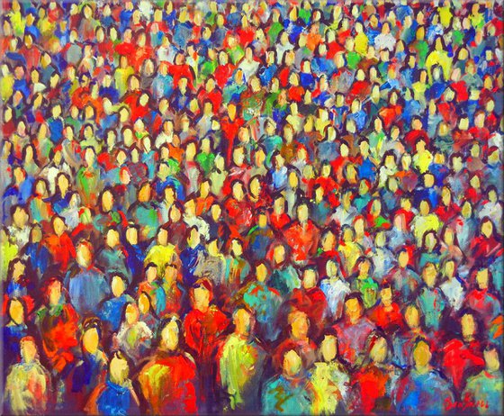 Anonymity : Faces in the Crowd 36x30
