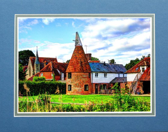 England ye olde oasthouse church and barn