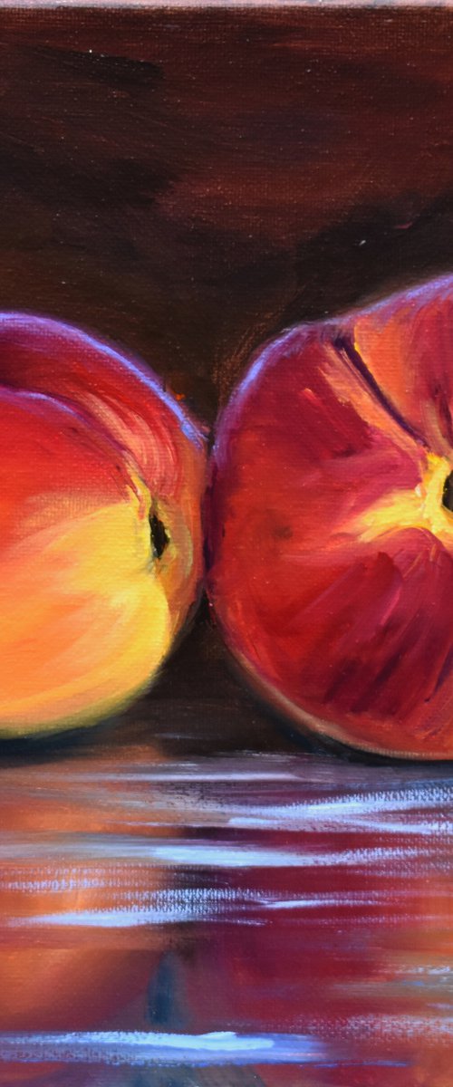 Two Peaches by Yulia Nikonova