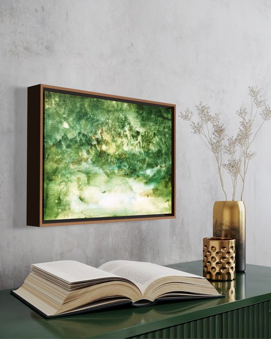 Caverna - green abstract