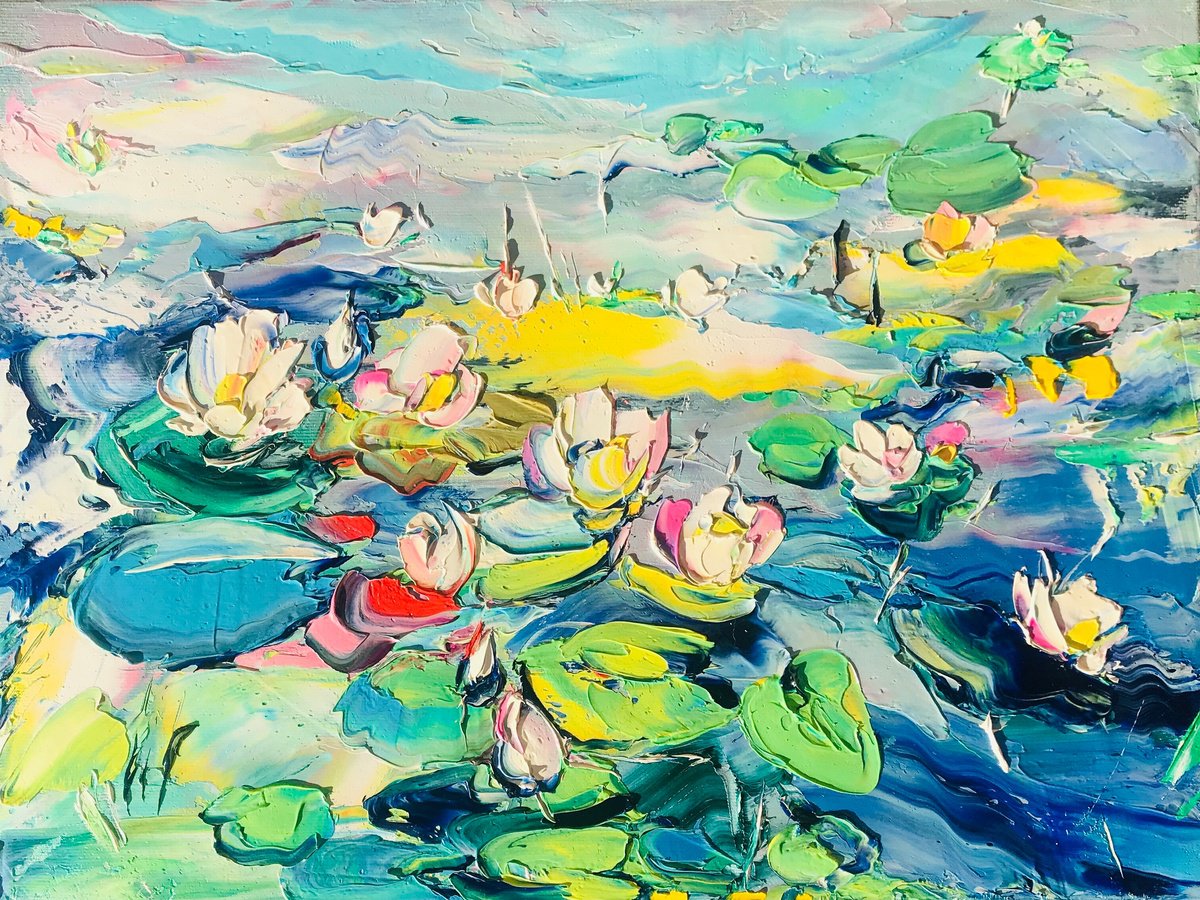 Magic water lilies by Svitlana Andriichenko