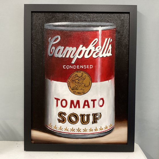 Soup can still life