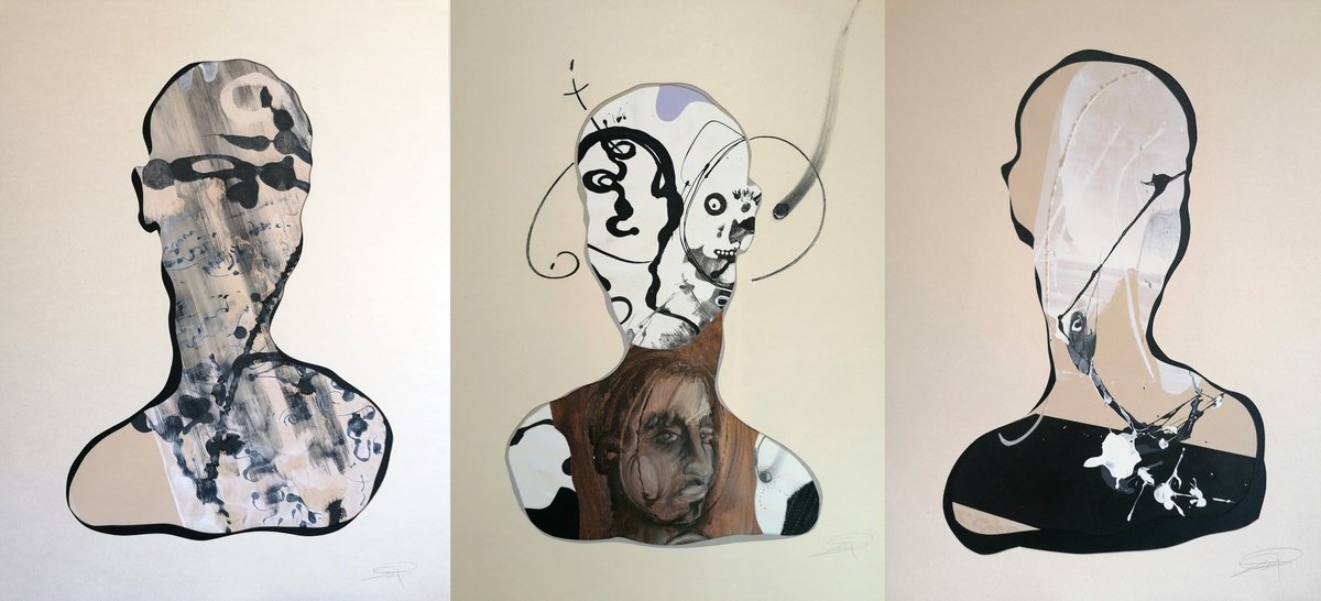 Surrealistic Acrylic Painting , S3N By Stefano Mazzolini, 59 X 28, Artwork For Sale On Artfinder