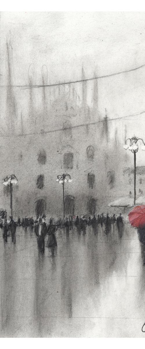 Red Umbrella by CJ Davis