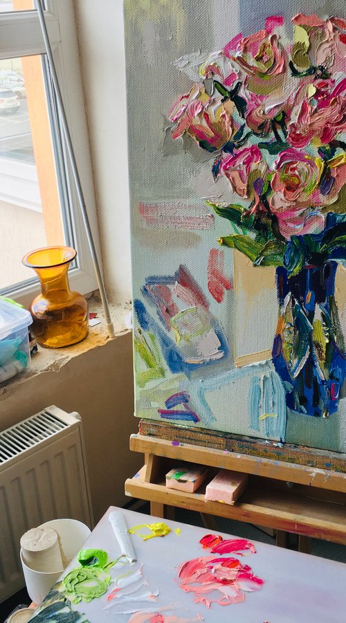 Pink Roses by Ole Karako