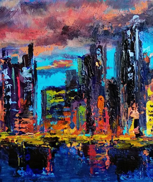 NY skyline by Anastasia Art Line