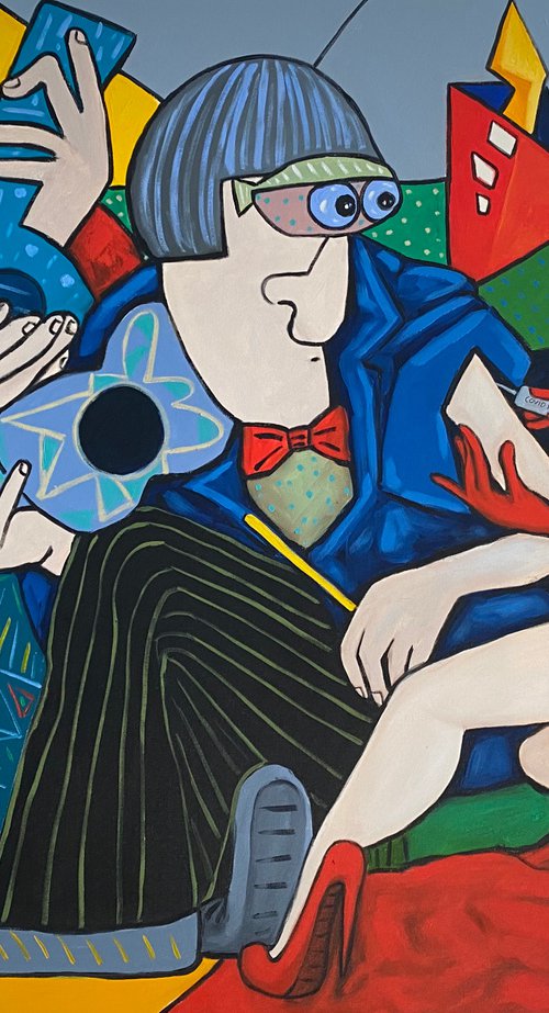 Lady in red jabbing by Ta Byrne