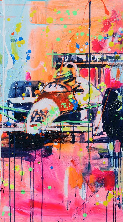 Senna - GP Monaco 1988 by Marta Zawadzka