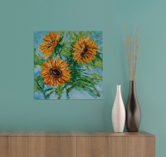 Sunflowers dance