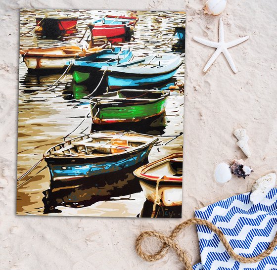 Morning dream of rowing boats