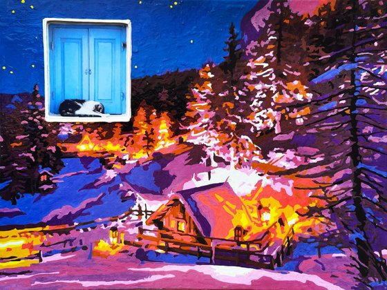 Cozy winter evening