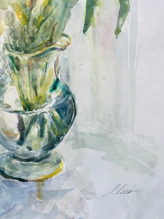 Tulips red 55x75 cm 2025
