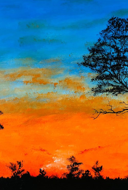 Orange sunset 1 by Daniel Urbaník