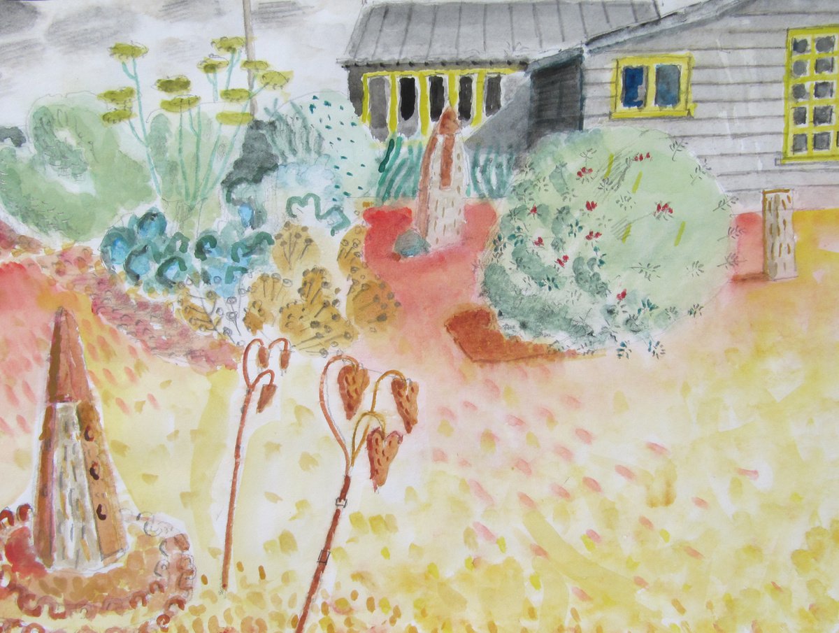 Derek Jarman’s Cottage and Garden, Dungeness by Ronald Hellen