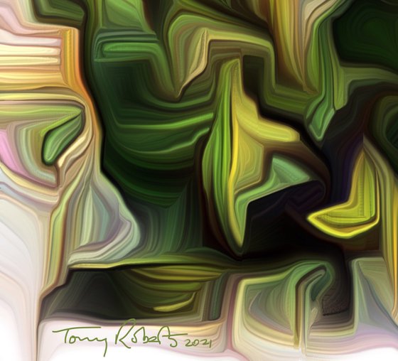 Abstract in green