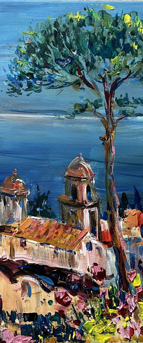 Ravello balcony corner, Amalfi 2023 by Altin Furxhi