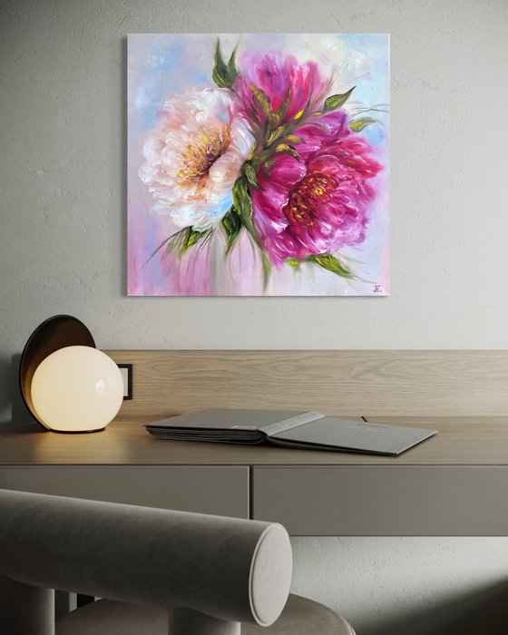 Magic peonies series - With Love