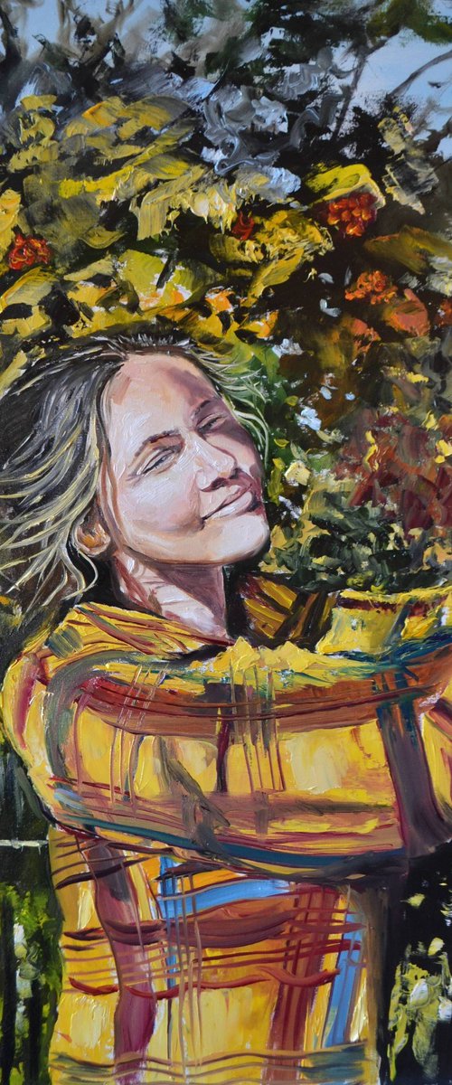 Omnipresent Light (Self-portrait) by Valeriia Radziievska