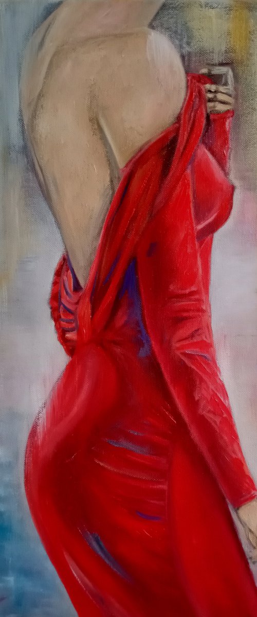 Lady in red #1 by Ira Whittaker