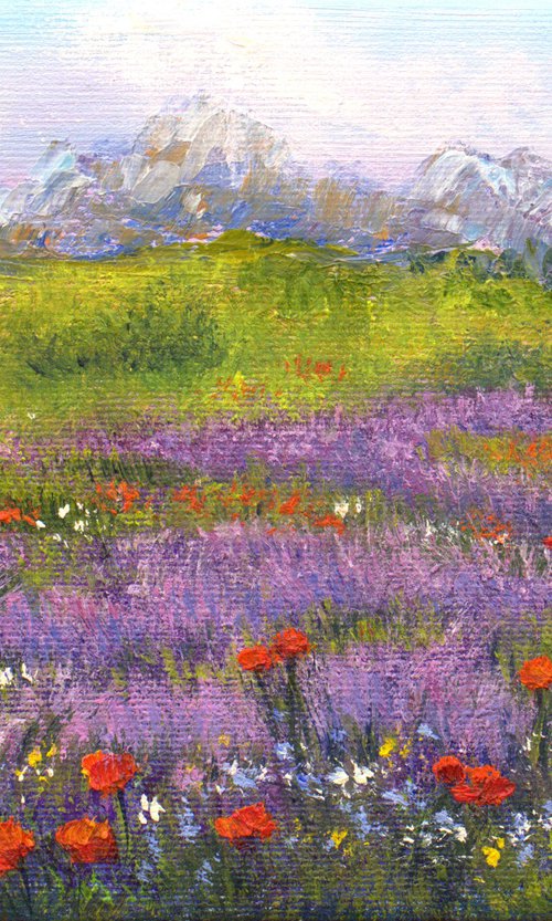 Lavender landscape by Ludmilla Ukrow