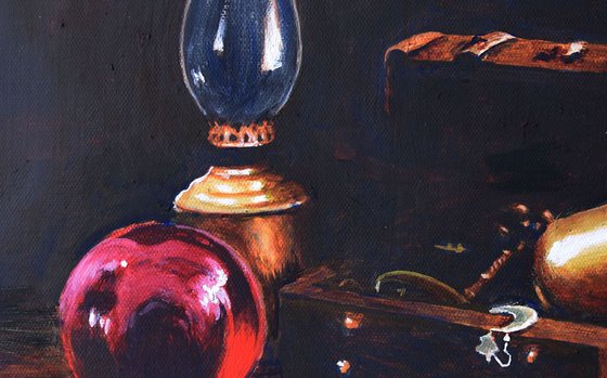 Still Life with Glass Orb