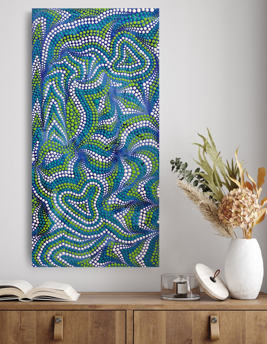 Ocean Rhythm By Oxana Lazari, 16 X 31, Artwork For Sale On Artfinder