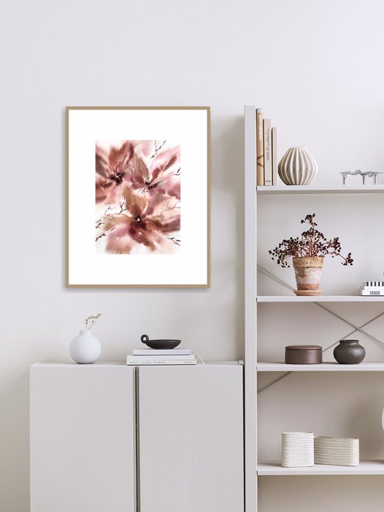 Abstract magolia flowers