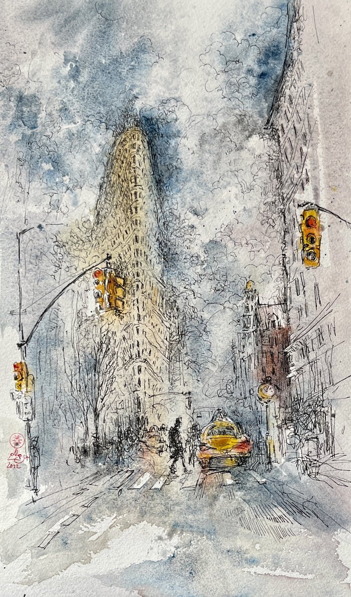 NYC Sketch #8 by Larissa Rogacheva