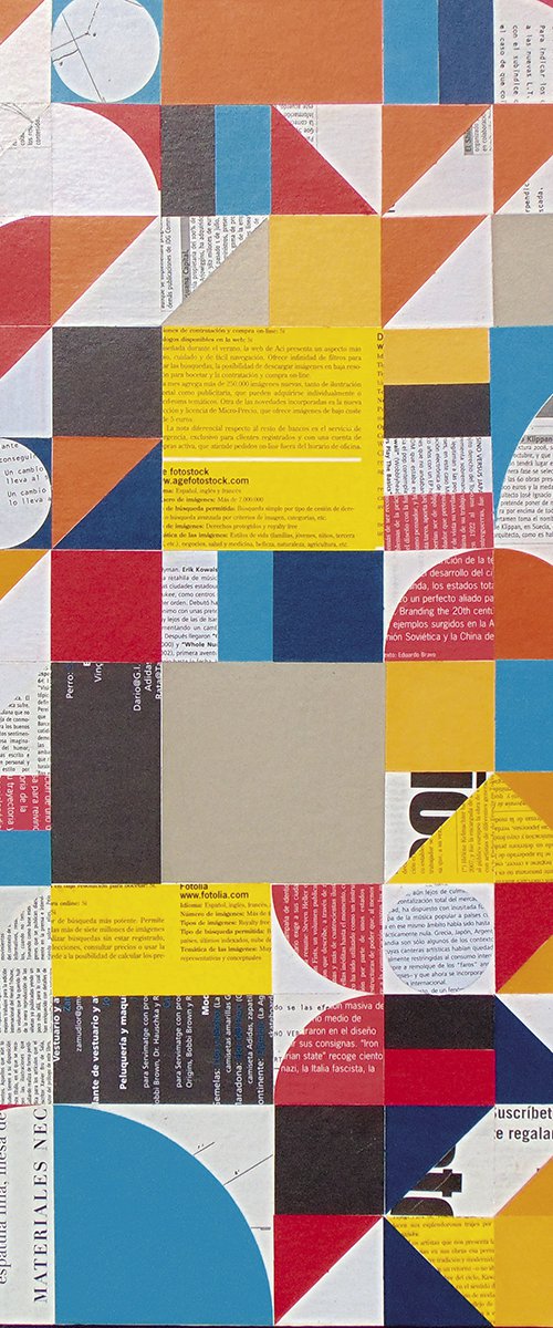 Collage_21_60x60 cm_Geometric by Manel Villalonga