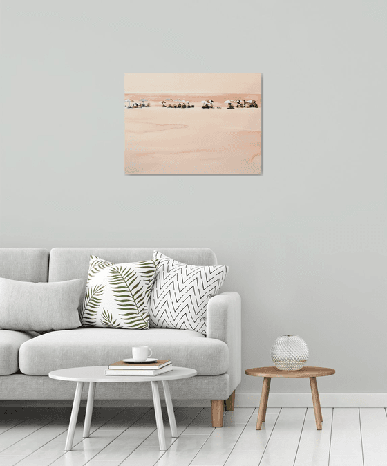 Sunset shoreline