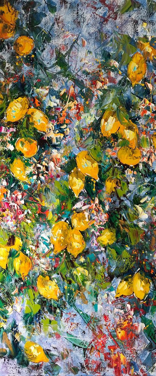 Blooming Lemon Tree by Diana Malivani