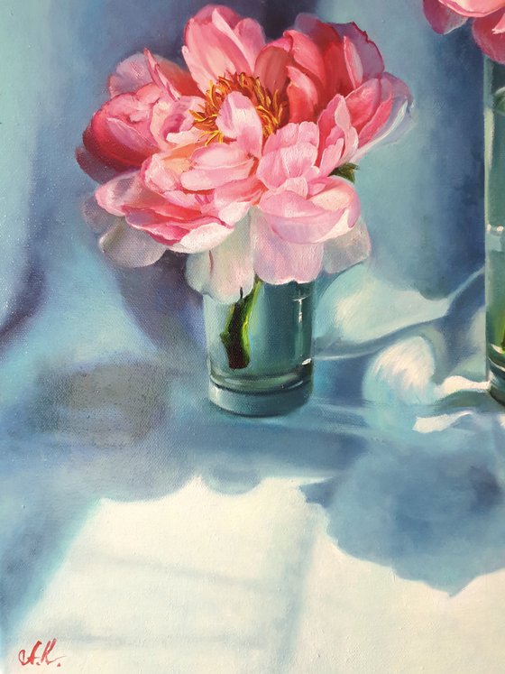 "Trio. "   peonies flower 2021