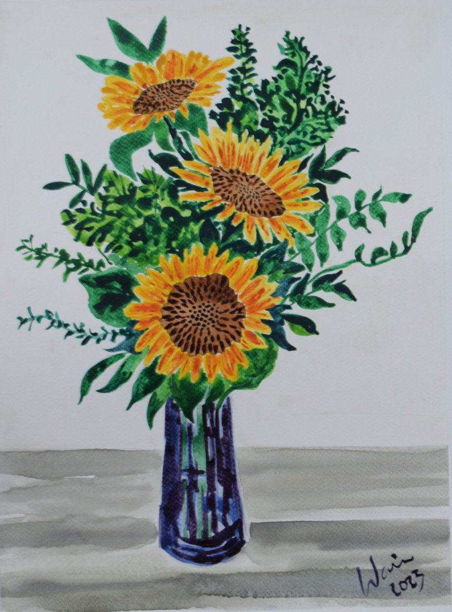 Sunflowers I by Kirsty Wain