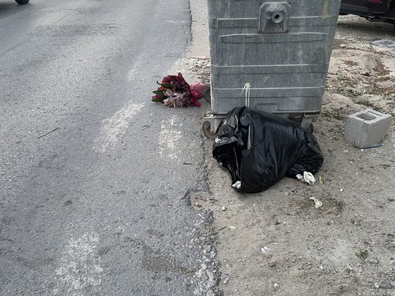 Flowers from the garbage