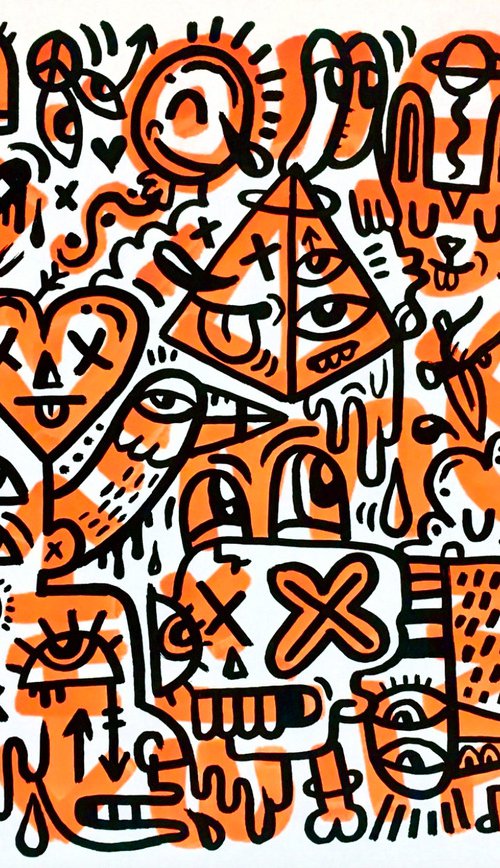 Black on Orange by Luke Crump