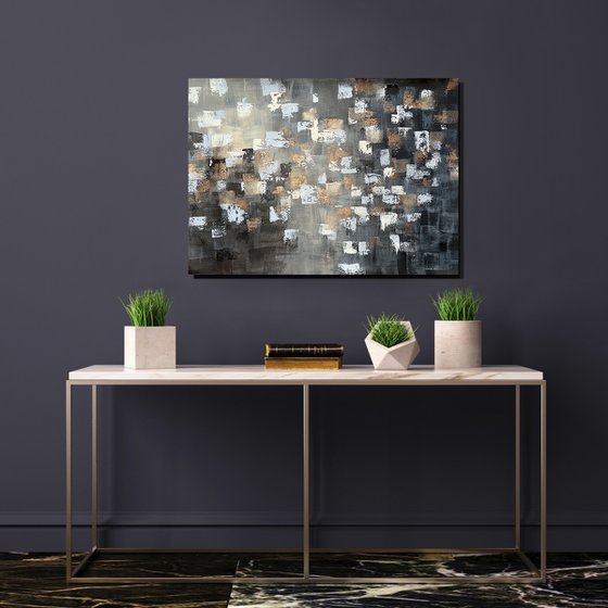 Gold, bronze abstraction