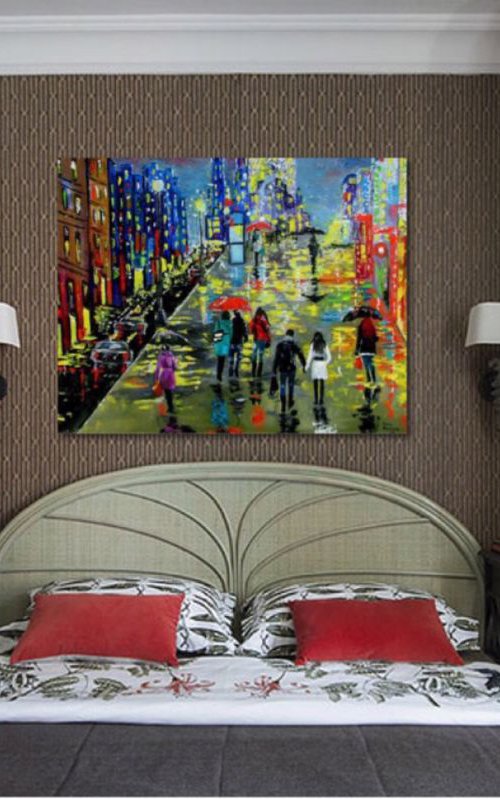Rain in the city by Inna Montano