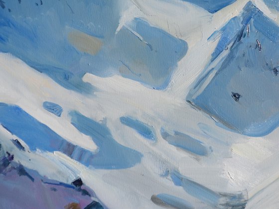 " Mountains in winter "