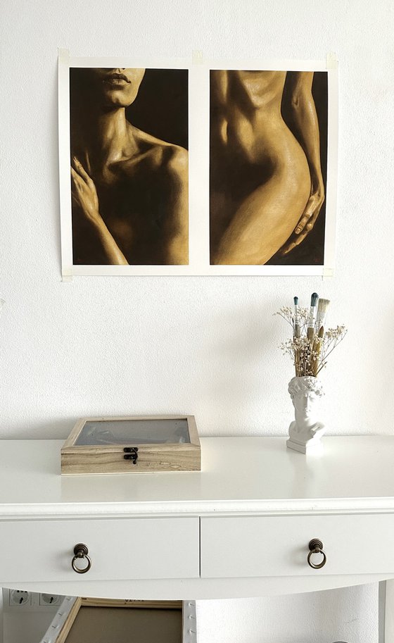 Innocent Lie II - Nude in Warm Dark Tones
